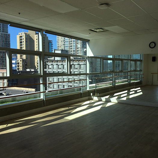 The Zagar studio, empty on a sunny day