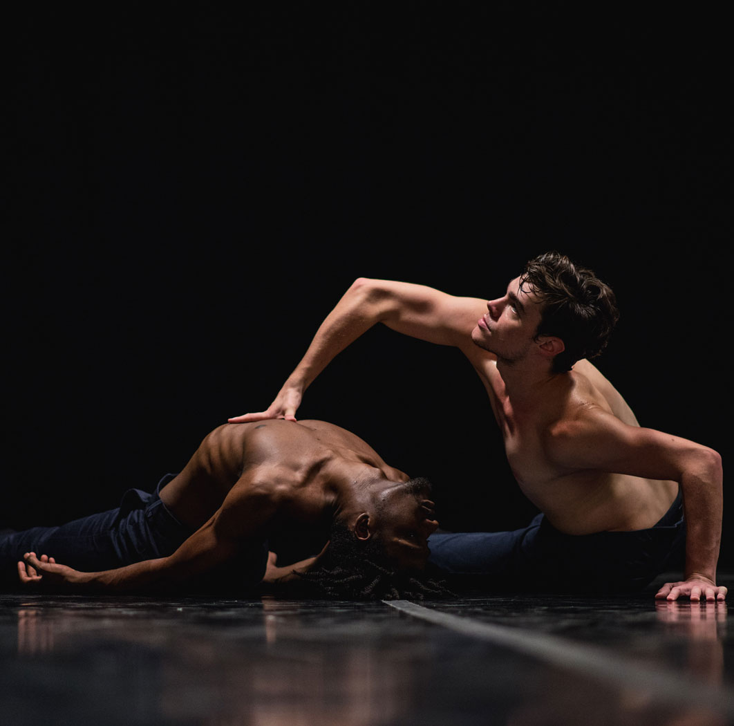 Dance artists perform Saudade as part of Joshua Beamish/MOVETHECOMPANY