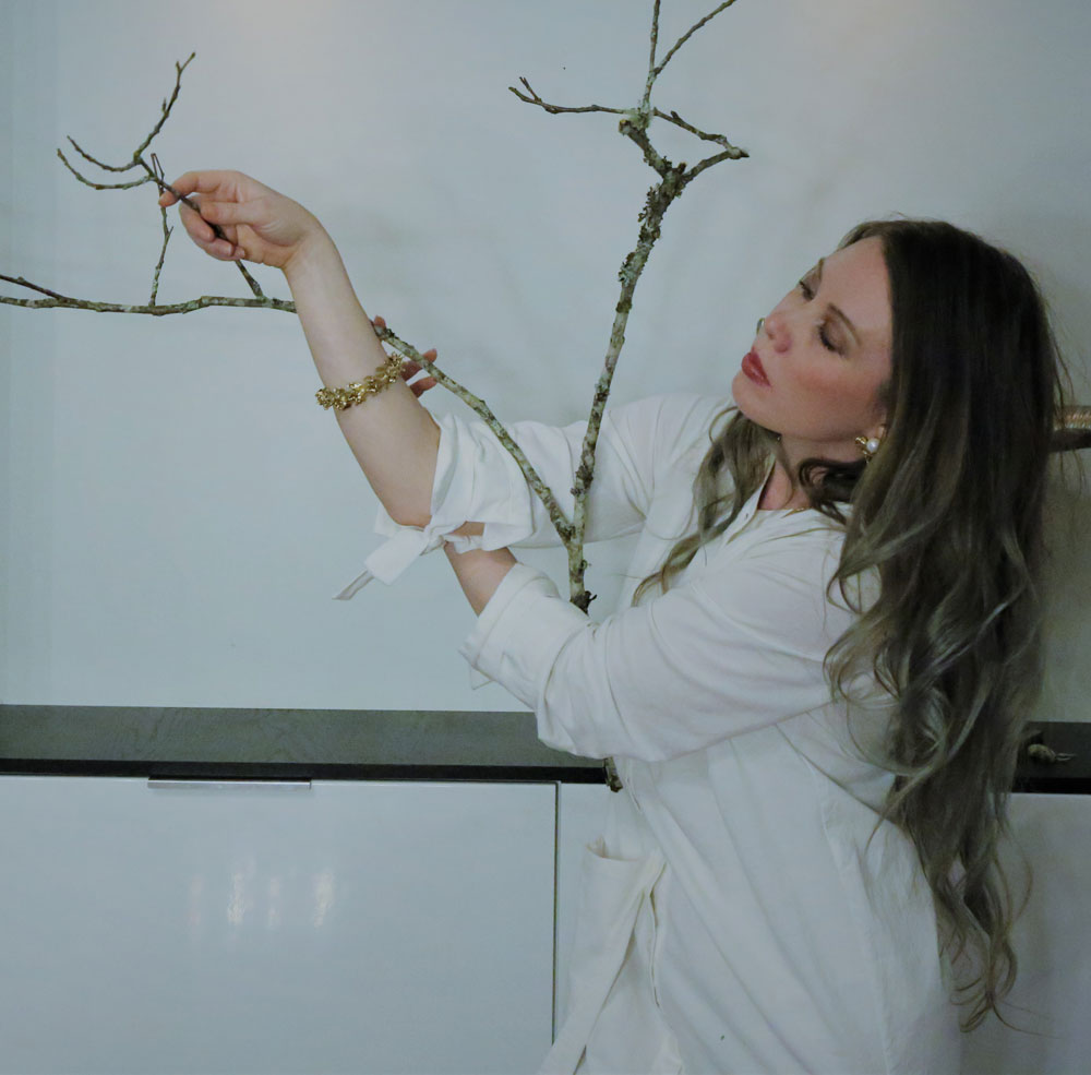 Dance artist Alina Sotskove poses