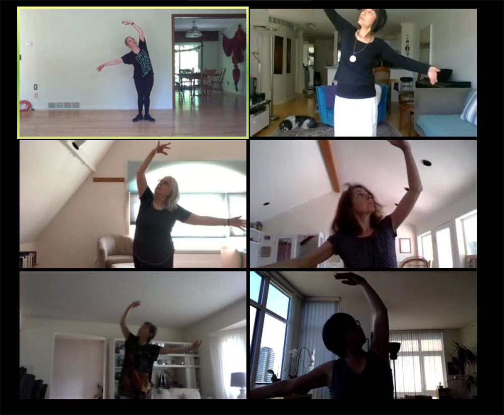 Screenshot of Seniors zoom class