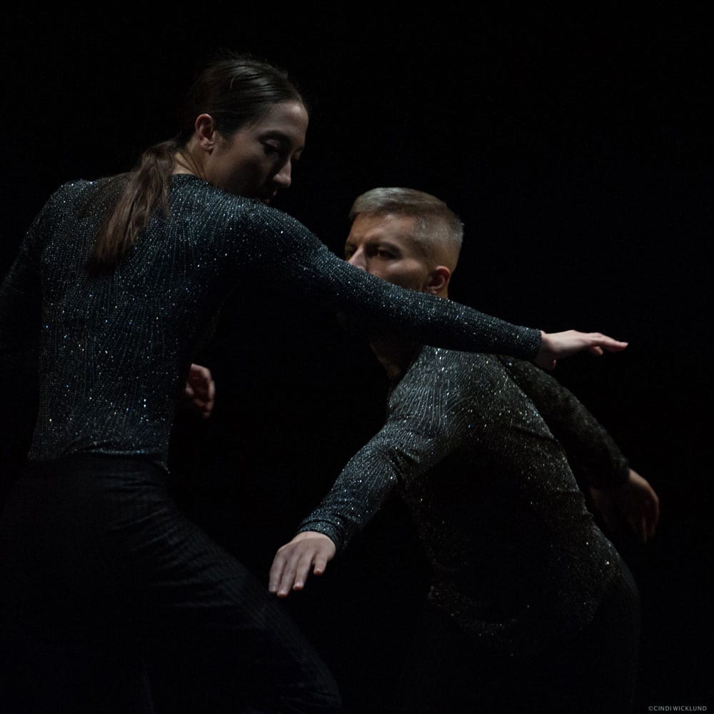 Joshua Beamish & Renee Sigouin performing in Proximity